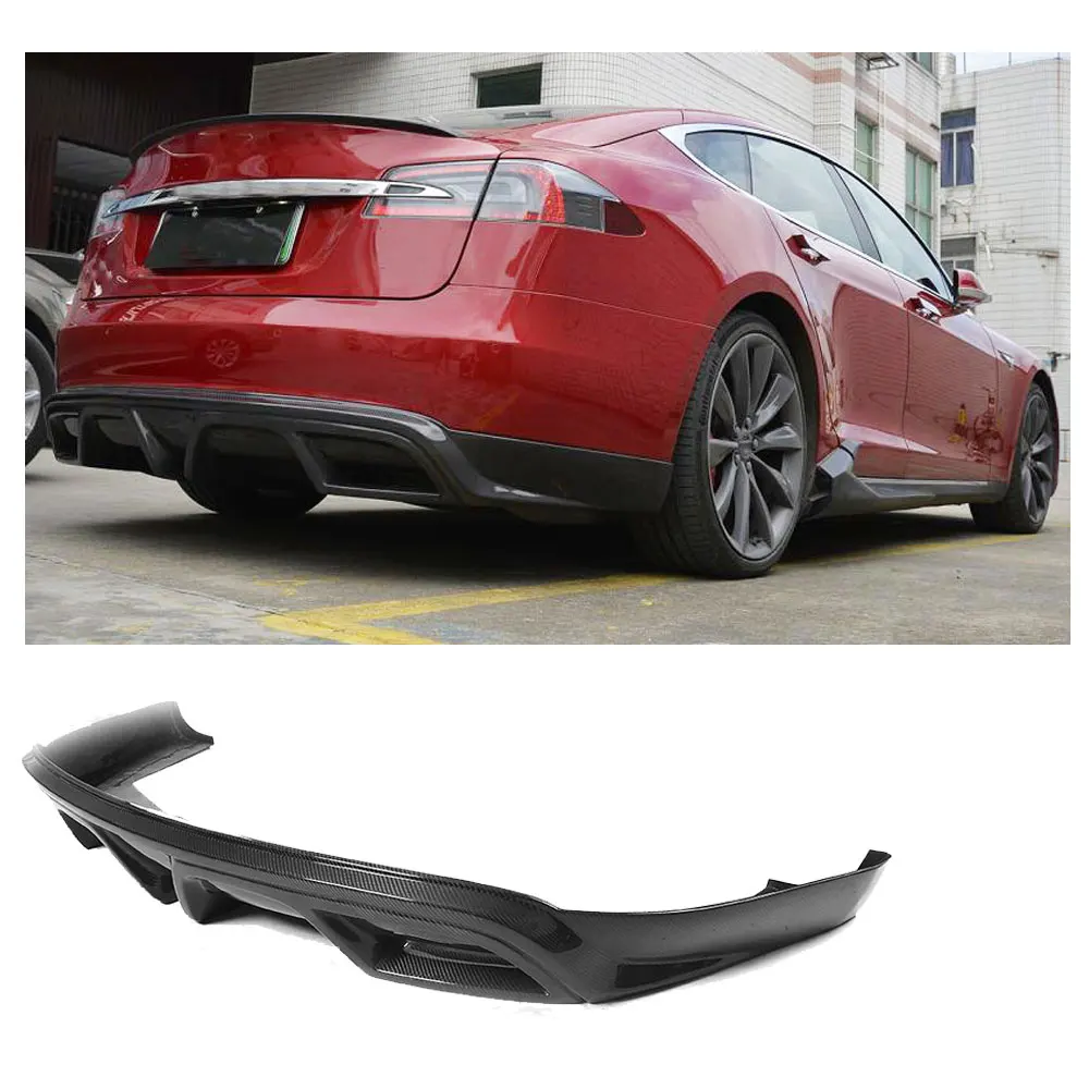 Автомобильный спойлер из углеродного волокна для Tesla Model S Sedan 4 Door 2012 2015|diffuser