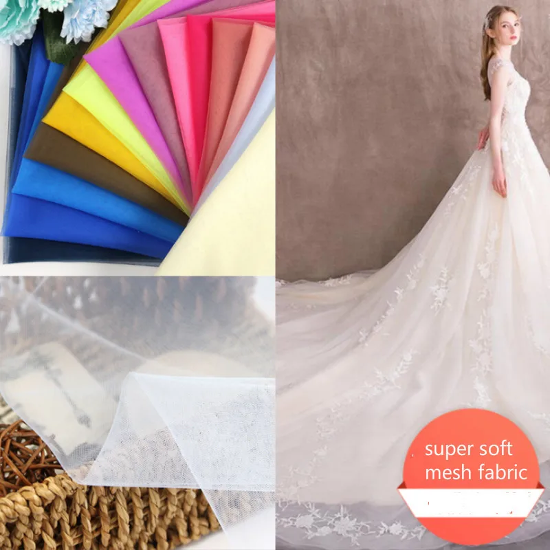 Супер Мягкая сетчатая пряжа нейлоновая швейцарская юбка зашифрованная ткань