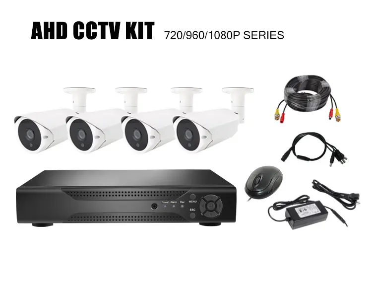 Аналоговая камера высокого разрешения Запись Видео домашняя CCTV dvr 4 канала система Скрытого видеонаблюдения камера системы 4ch 1080N AHD DVR kit