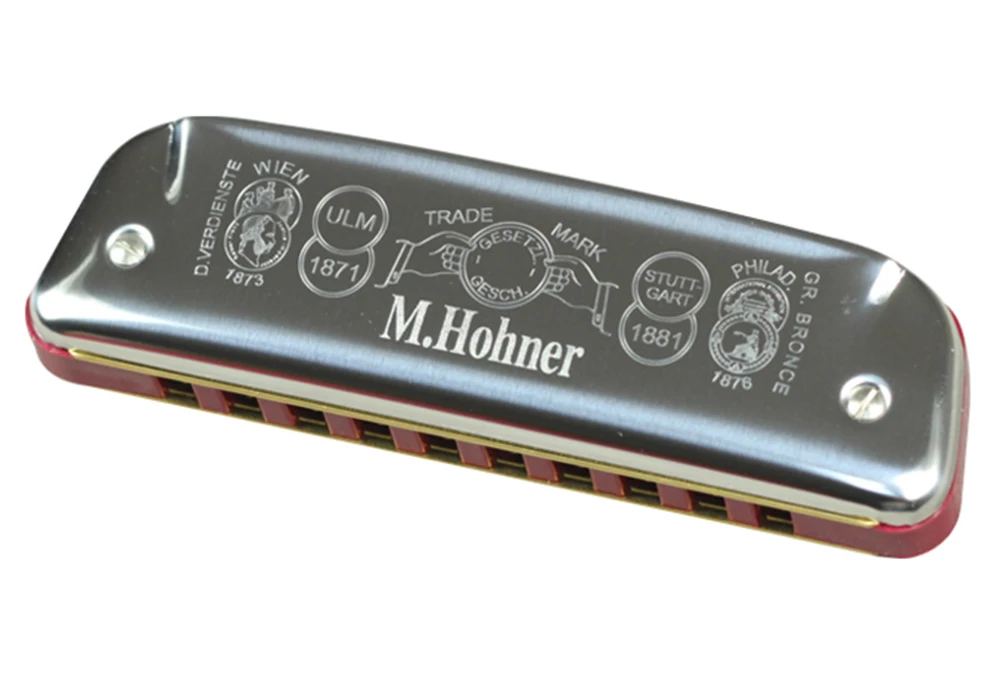 Hohner диатоническая губная гармоника 10 отверстий блюз Арфа рот орган Instrumento ABS гребень Ключ C музыкальный инструмент Германия Золотая Мелодия 542