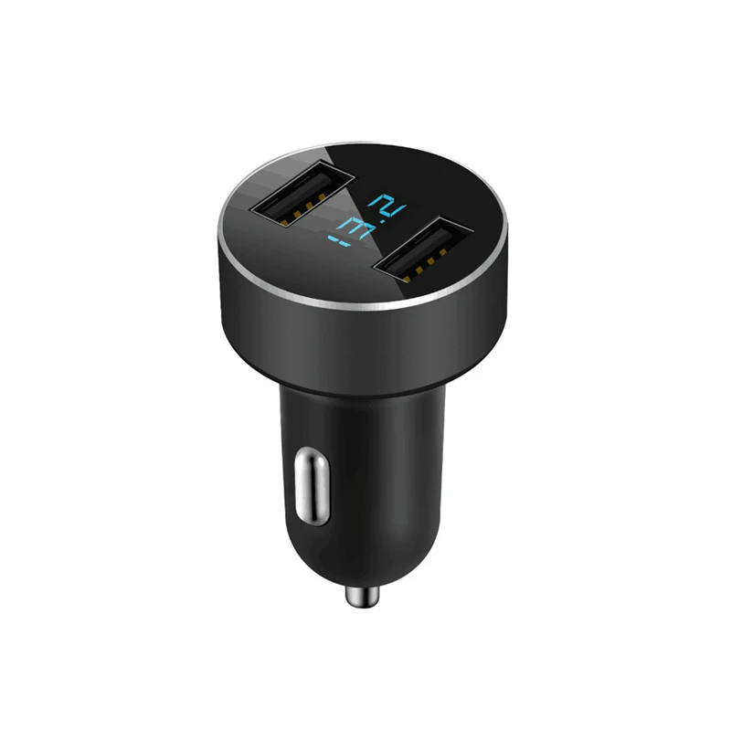 Автомобильное зарядное устройство Mini Dual USB со светодиодным дисплеем для Audi a4 a3 q5 q7