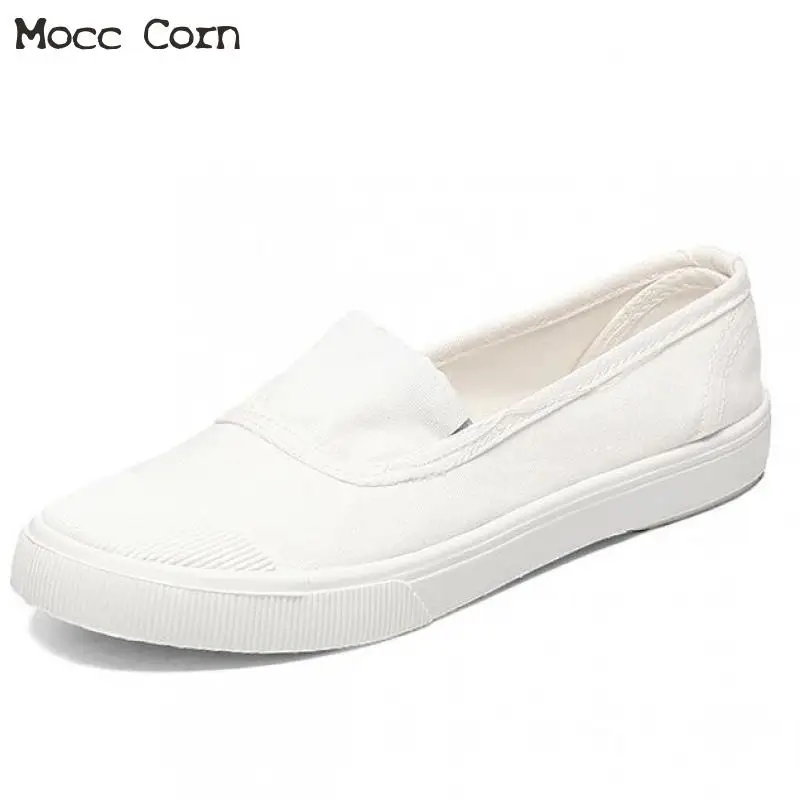 Женские холщовые кроссовки без шнуровки повседневная спортивная обувь на