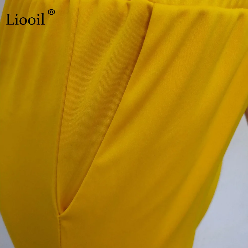 Liooil сплошной сексуальный прозрачный комбинезон с открытой спиной Клубная одежда для женщин наряды для ночного отдыха комбинезон для вечеринки Женский s комбинезон с длинными штанами
