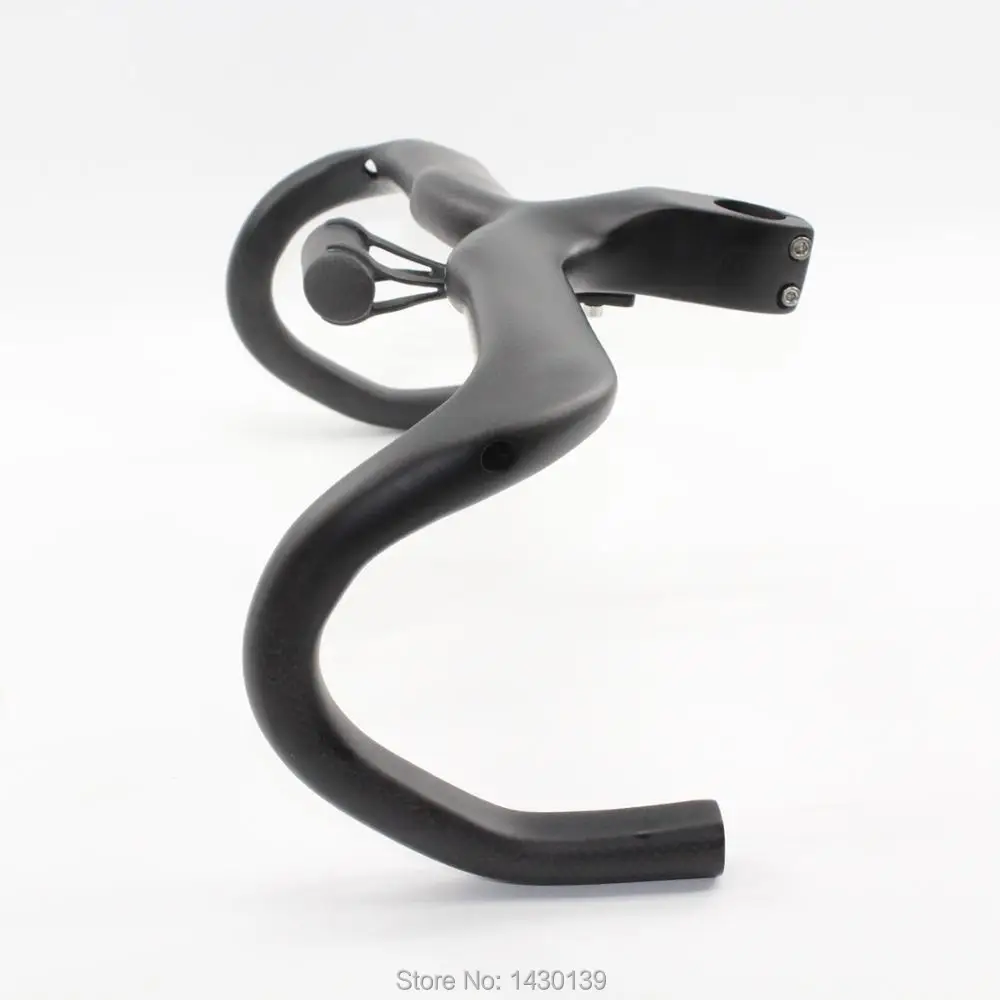 Новый дорожный велосипед руль из углеродного волокна 3K полностью интегрирован с