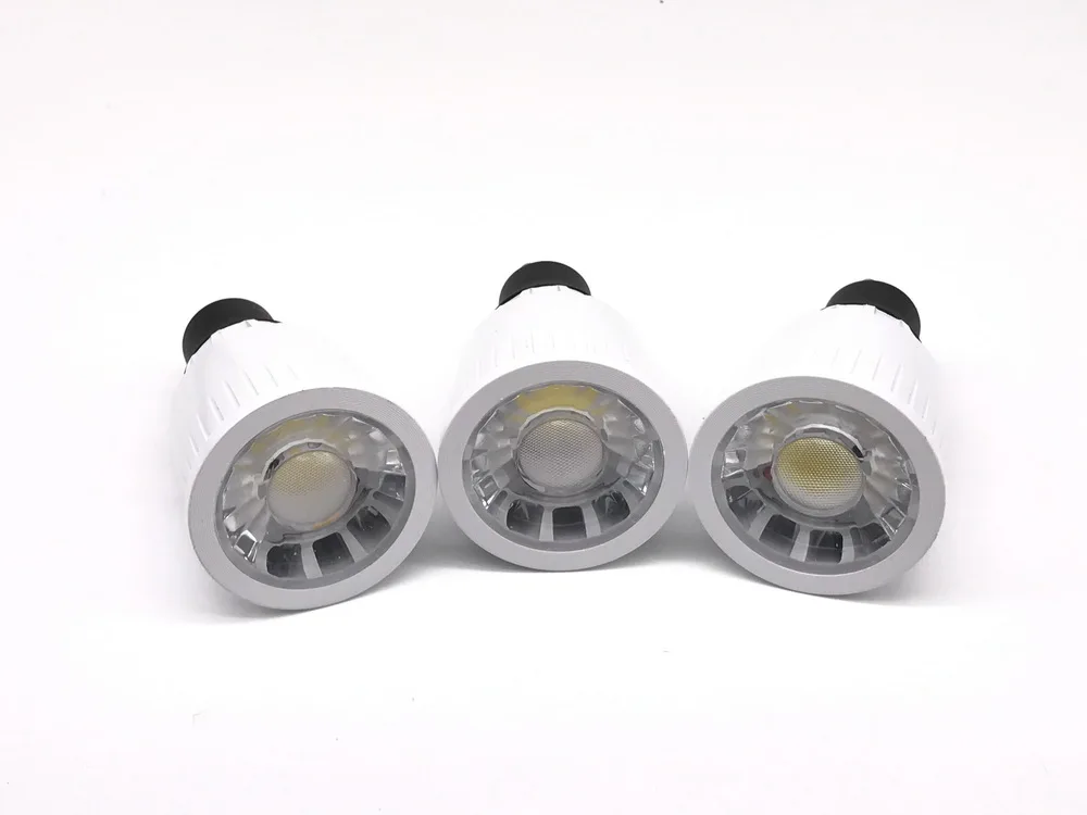 50 шт./упаковка диммируемая Светодиодная лампа COB 5 Вт 7 9 GU10 цоколь теплый белый 3000 К