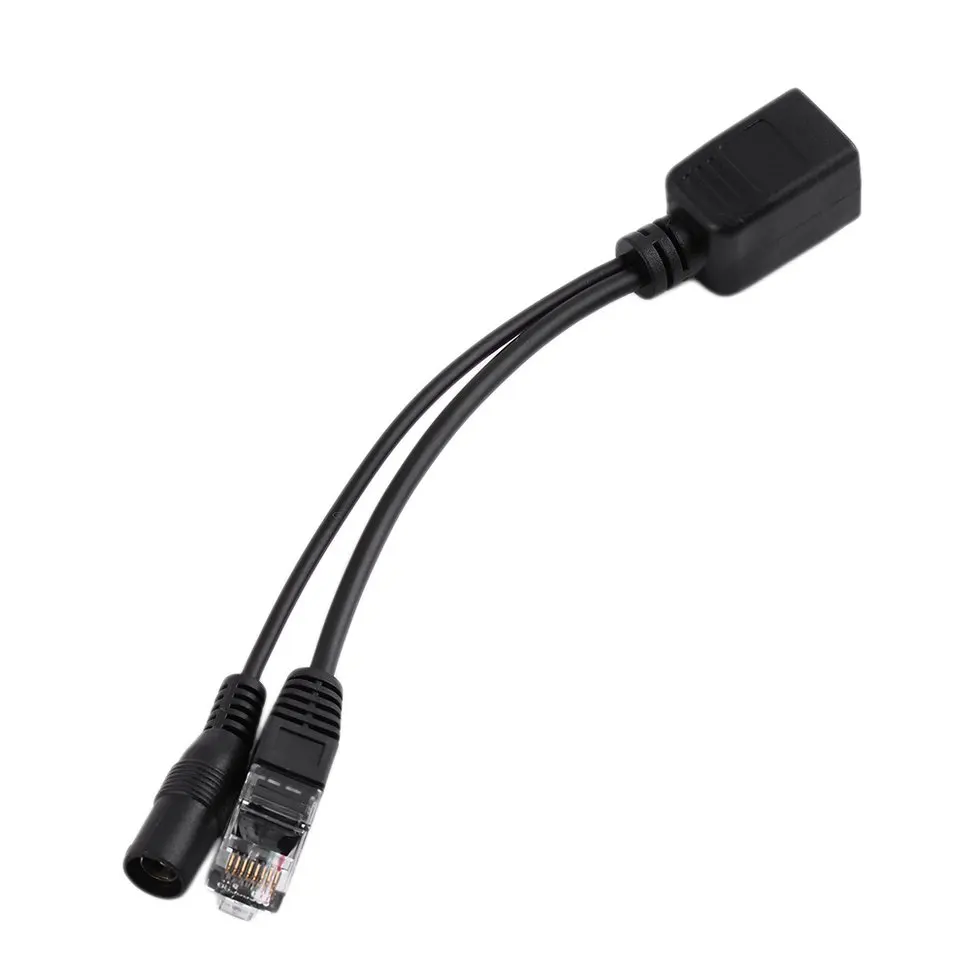 10 шт. мощность над инжектор Ethernet сплиттер Кабель-адаптер для камеры
