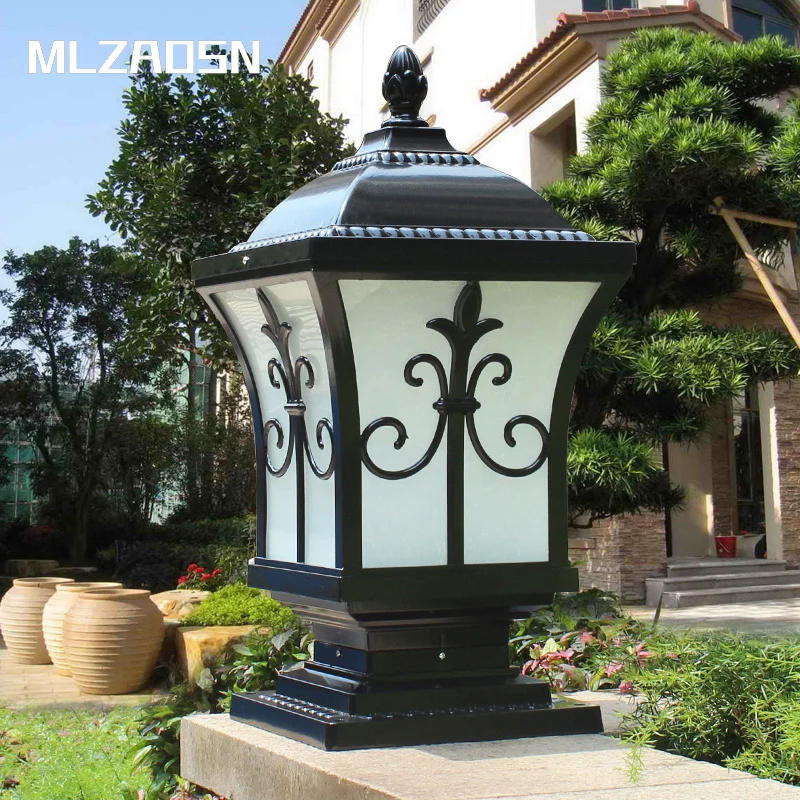 Уличная лампа MLZAOSN для ворот и столбов алюминиевая водонепроницаемая IP54