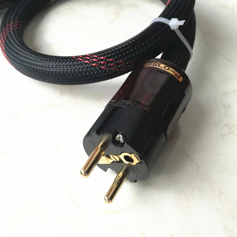 Кабель питания Hi-Fi линия питания ЕС вилка шнур для усилителя ЦАП предусилитель усилитель для наушников Чистая медь щит