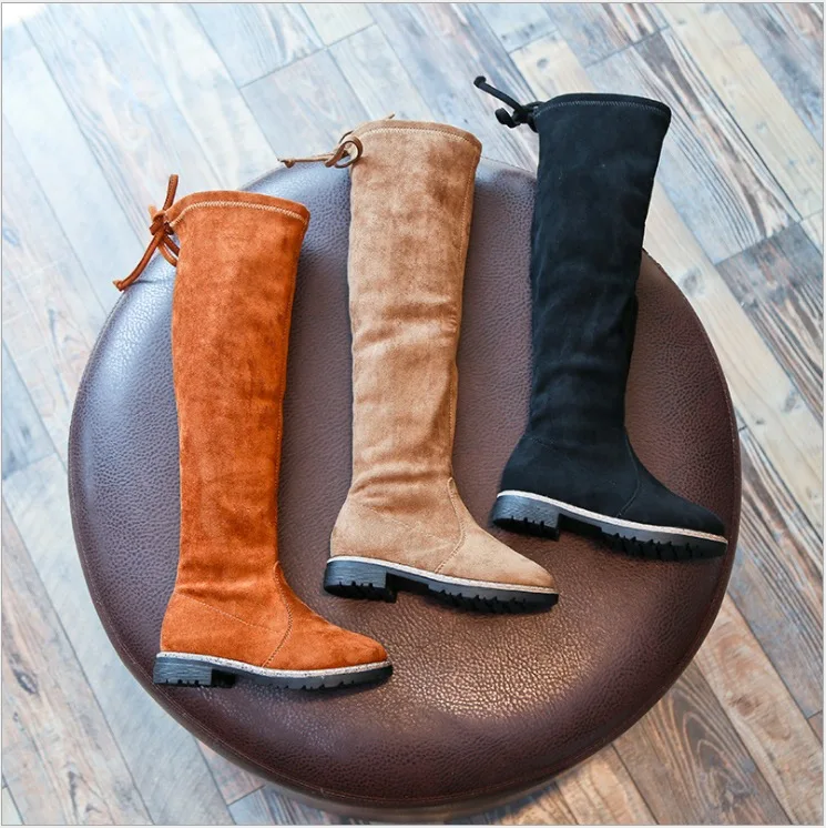 Сапоги для девочек зимние сапоги выше колена обувь большие размеры 13 14 лет|meisjes