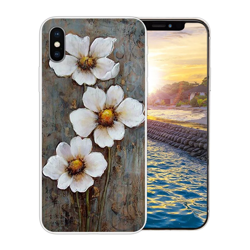 Для iPhone X 10 прозрачные силиконовые чехлы для телефонов Apple 6 6s 7 8 Plus матовый чехол