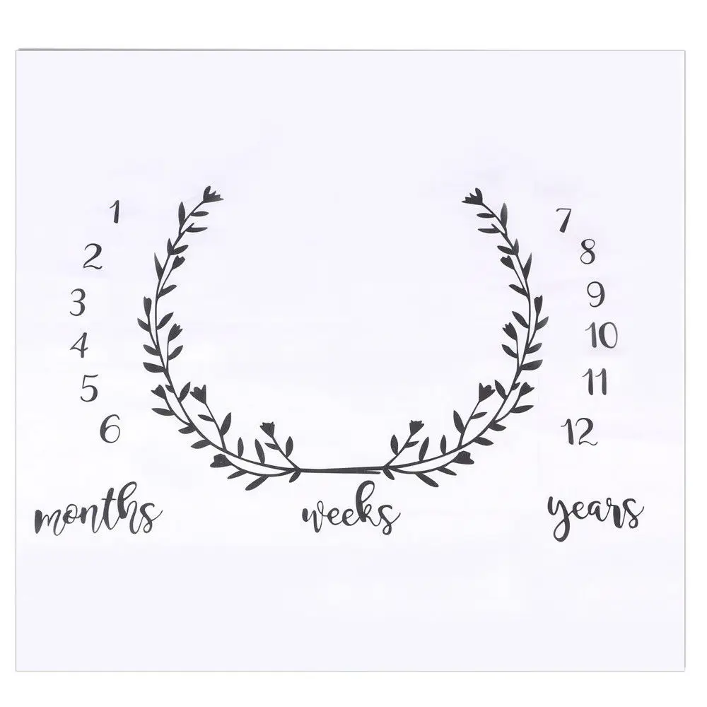 Детские одеяла Младенческая Детская веха одеяло фото фотография Реквизит письмо