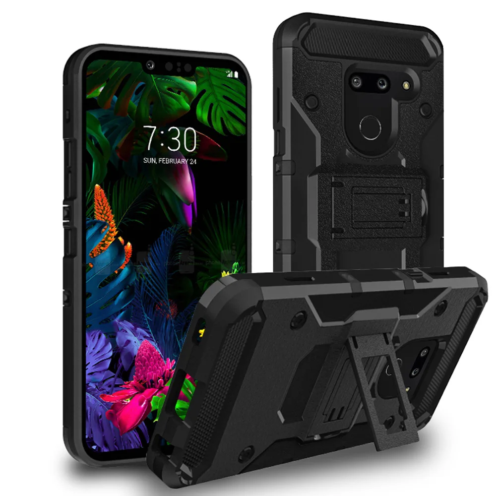 Противоударный чехол с зажимом для ремня и подставкой LG G8 ThinQ | Мобильные телефоны
