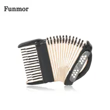 Funmor нежная эмалированная брошь аккордеон, сплав, булавки для женщин, художница, пальто, шляпа, сумка, украшения, аксессуары, украшения, подарки, бижутерия
