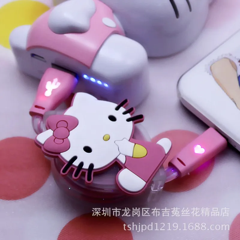Освещение мультфильм USB зарядный кабель для передачи данных для samsung Nokia htc Xiaomi зарядное устройство V8 провод данных