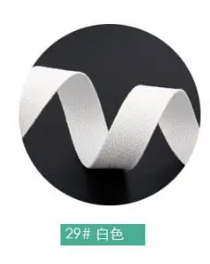 XUNZHE толстая хлопчатобумажная тесьма 6 м* 20 мм парусиновая лента ремень тканая лента нейлоновая лента рюкзак переплет швейная сумка Аксессуары для ремня - Цвет: 20mm