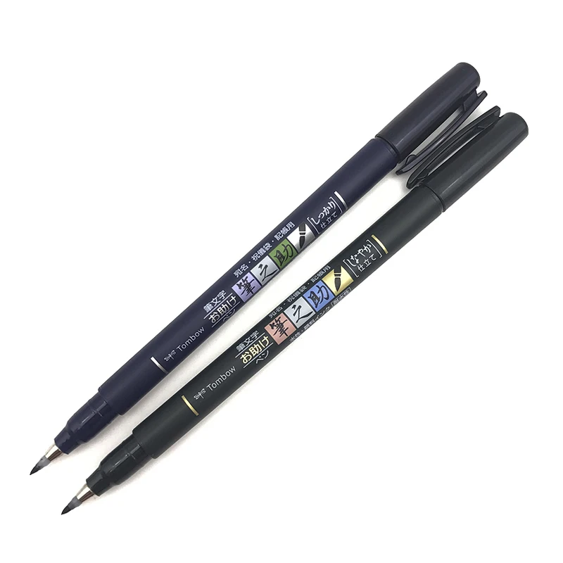 Каллиграфия TOMBOW Мягкие кисти маркеры черные чернила ручки для письма рисования