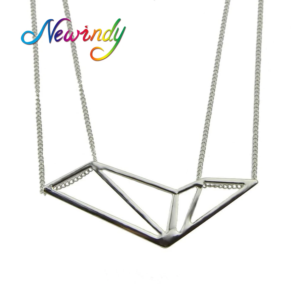 Newindy ювелирной бижутерии рок Стиль золото Цвет серебро черные длинные цепи с