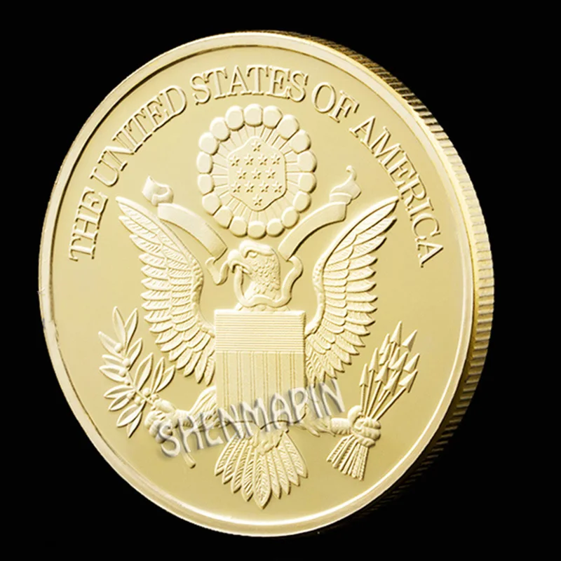 Американская Свобода Орел памятная монета животное медаль вызов культура