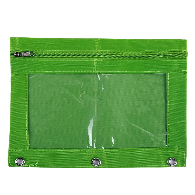 1 шт. папка на молнии с кольцом и заклепками 3 отверстиями|Сумки для вещей| |