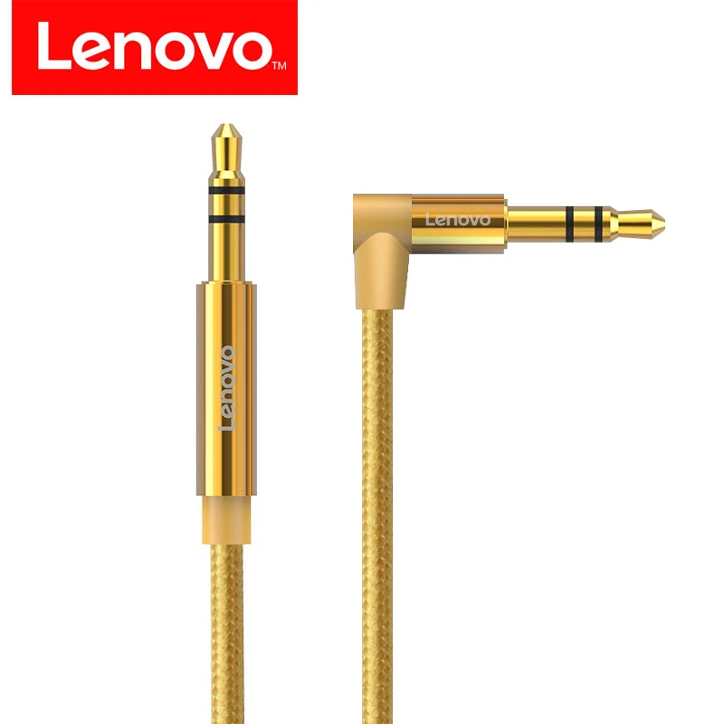 Lenovo AUX кабель 3 5 мм аудио шнур 90 градусов под прямым углом позолоченный для