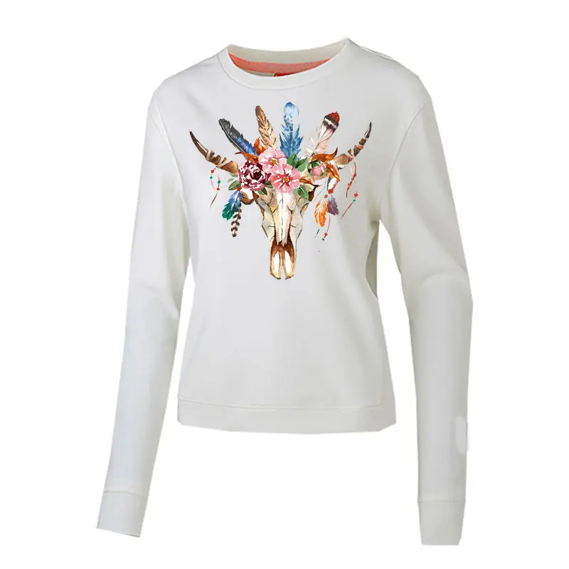 Цветок корова Бык Стиль фотоэлемент для одежды термоперенос футболок джинсов diy