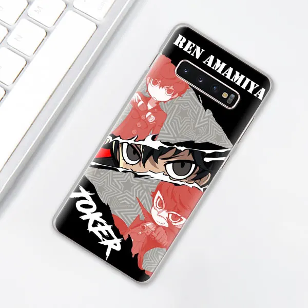P5 P Persona 5 чехол для телефона для samsung Galaxy S10e S10 плюс S7 S8 S9 Plus, Note 8, 9, 10, плюс S10 5G M20 M30 жесткий чехол Coque - Цвет: 010