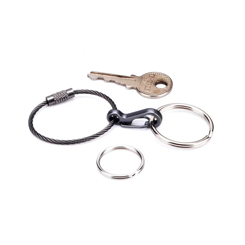 10 шт. мини сумка Quickdraw с пружинными застежками брелок на рюкзак мужские карабины