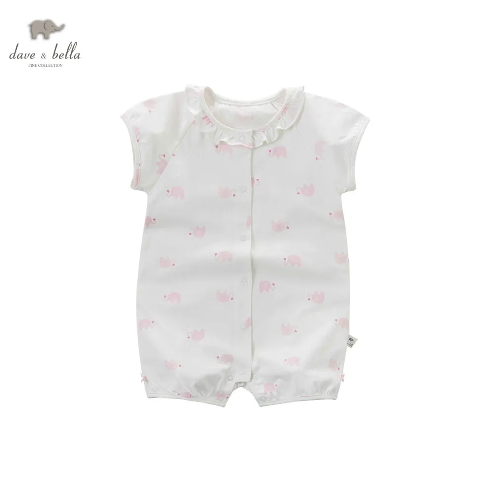DB5856 dave bella/детский хлопковый комбинезон для новорожденных девочек милый детский 2