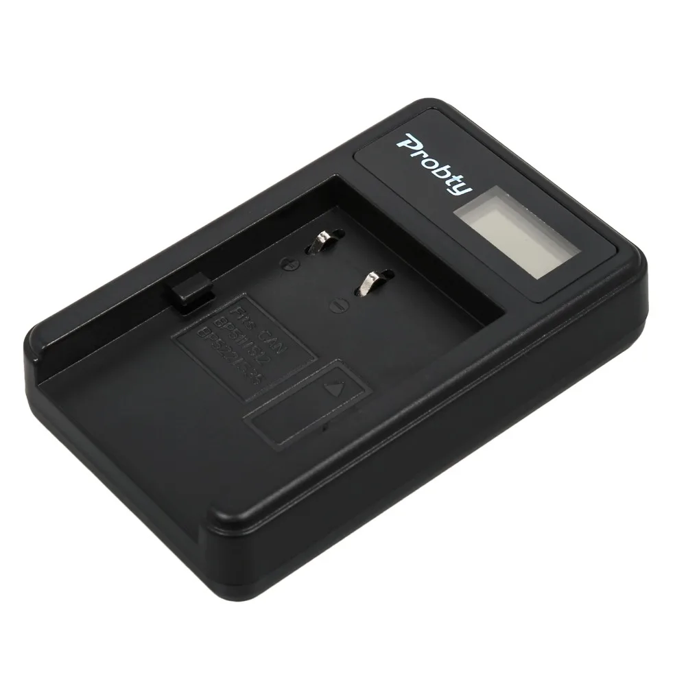 Зарядное устройство Probty BP-511 BP 511 BP511 с ЖК-дисплеем и 2 USB-портами для Canon 40D 300D 5D 20D 30D