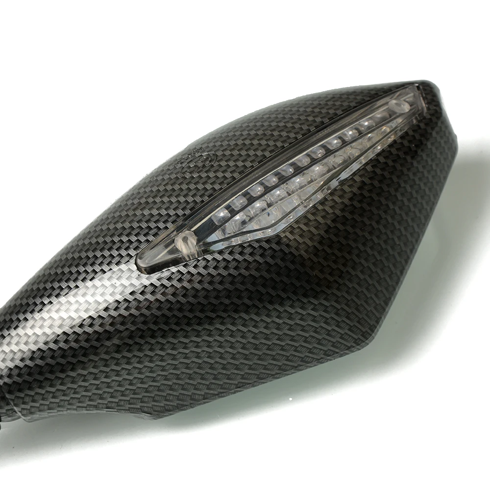 Универсальное 1 пара зеркал для мотоциклов с поворотным сигналом ABS алюминиевое