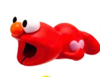 Elmo Защитный кабель USB для животных, органайзер для управления линией передачи данных, защита для зарядки, галстуки для передачи данных для iPhone 6, 7, 8, X, iPad - Цвет: Elmo