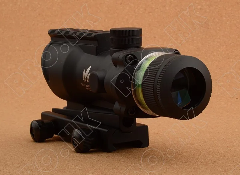 Тактическая Призма Оптика зеленая ткань 4x32 в стиле ACOG прицел с 20 мм Пикатинни крепление основания M9430