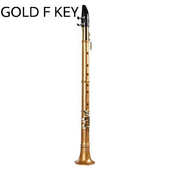 gold F KEY Простой маленький саксофон инструмент тройной тенор аутентичный взрослый Начинающий Мини карманный 18 весов saxphone - Цвет: gold F KEY