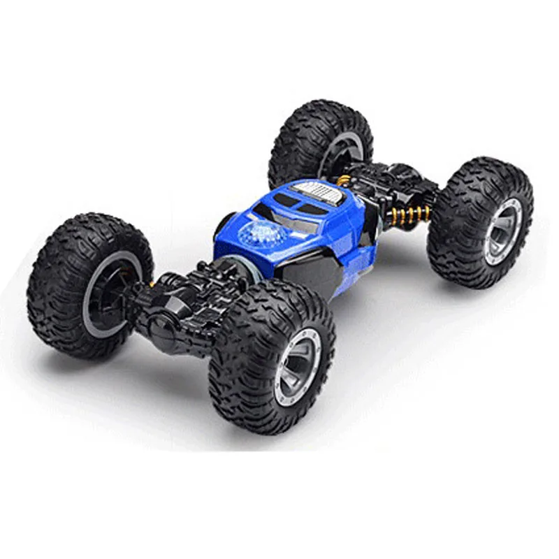 Темный хаки Автомобиль с дистанционным управлением, высокая скорость, 3D Flip Buggy Crawler, работающий на батарейках, трюковая машина, Радиоуправление, светодиодный Дрифт, Деформация автомобилей - Цвет: Темный хаки