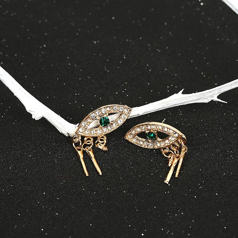 AE-CANFLY Ретро стиль микро-набор полые стразы глаза простые женские Геометрические