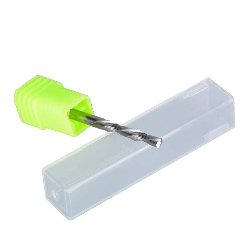 5 шт. левшей спиральной флейты мм x 22 Концевая фреза из карбида для резки вниз