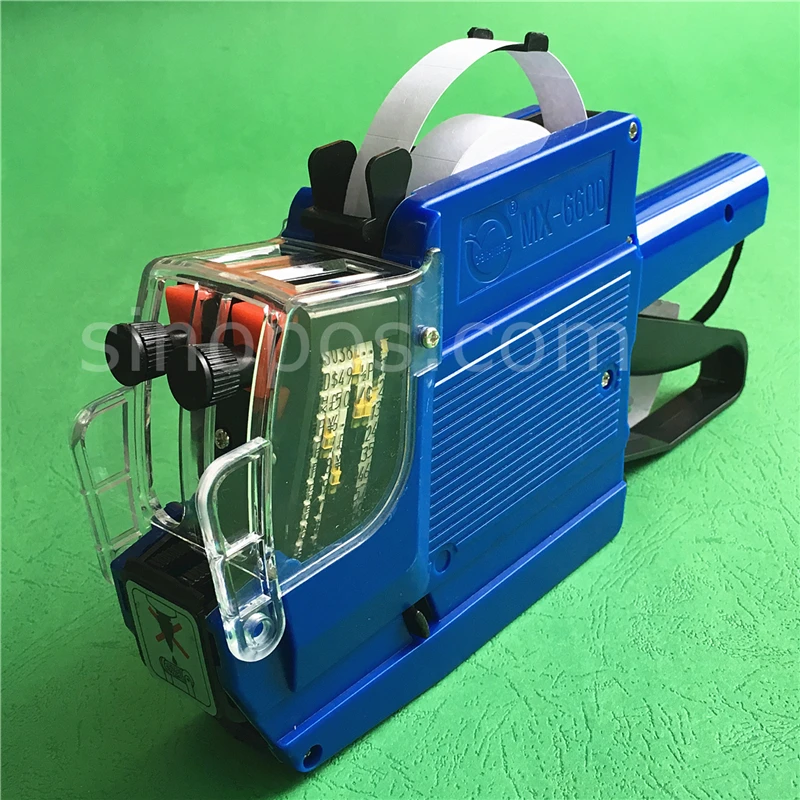 Этикетка с двумя линиями 10 цифр этикетка этикеткой ценник пистолет датой номер