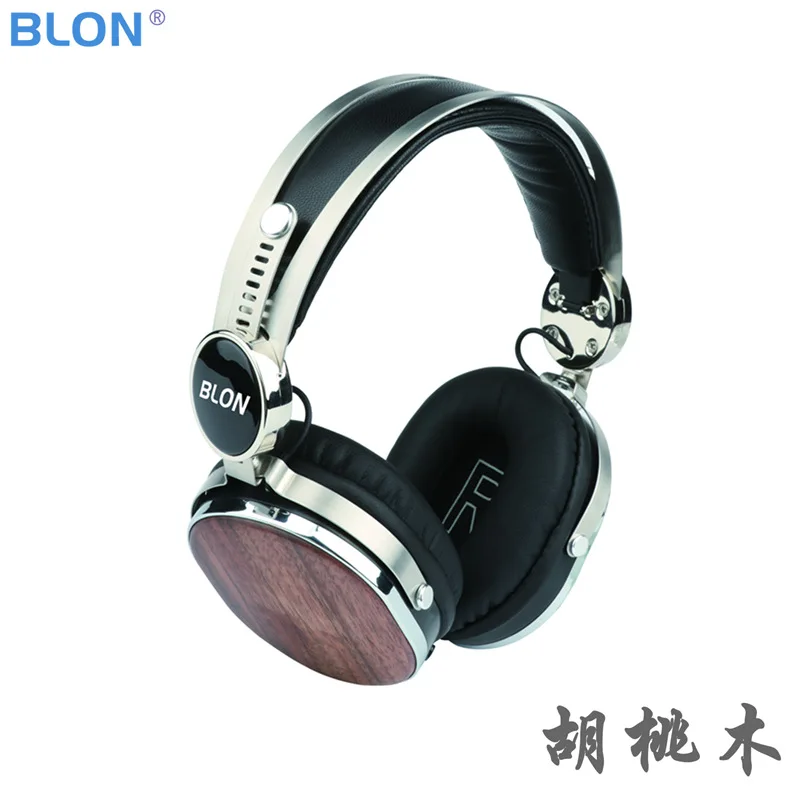 BLON Bosshifi HD08BT деревянная Bluetooth V4.1 гарнитура портативный 40 мм динамик Динамический Hifi музыка беспроводной громкой связи стерео наушники - Цвет: Walnut