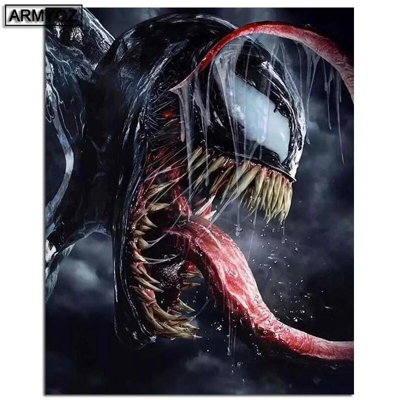 5D набор алмазных картин ядовитый Человек паук Алмазная вышивка крестиком Сделай