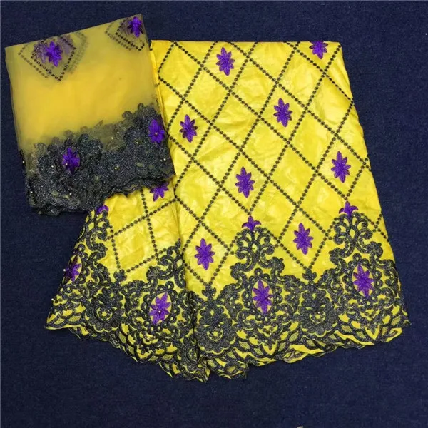 New Senior 5 Yards BLUE Jacquard 2018 Hot African Embroidered Bazin riche Getzner for Party Dress French 2 Net Lace Fabric | Дом и сад