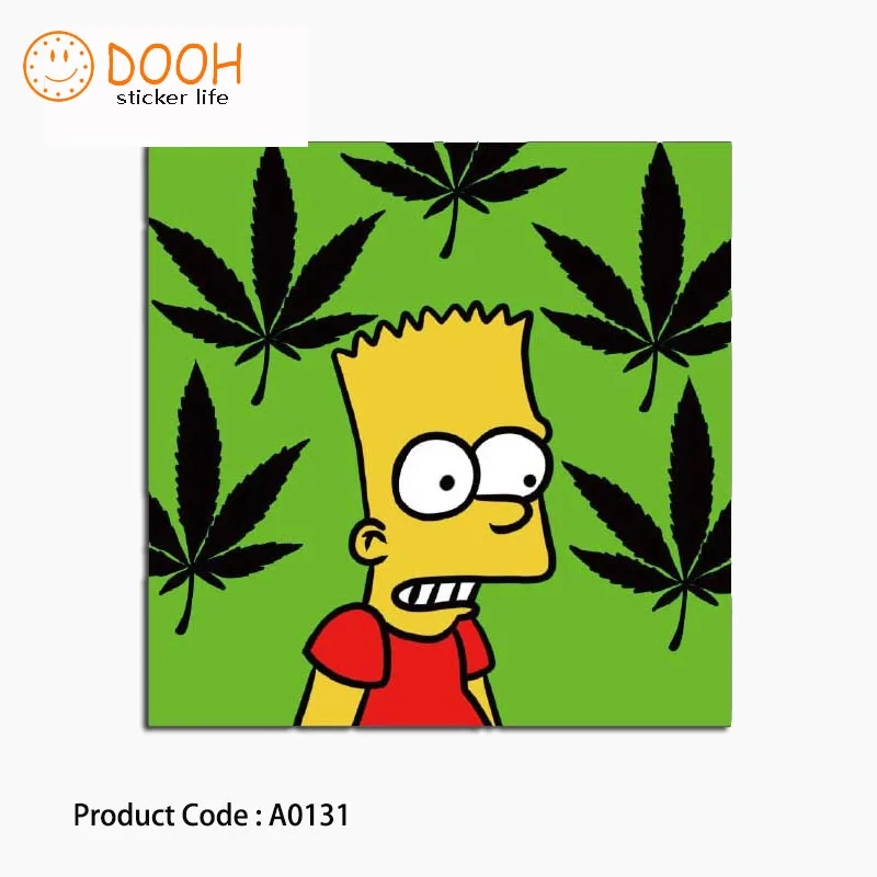 A0129 Наклейка Малыш трава кунгфу мастер утка губы мышь чемодан ноутбук гитара