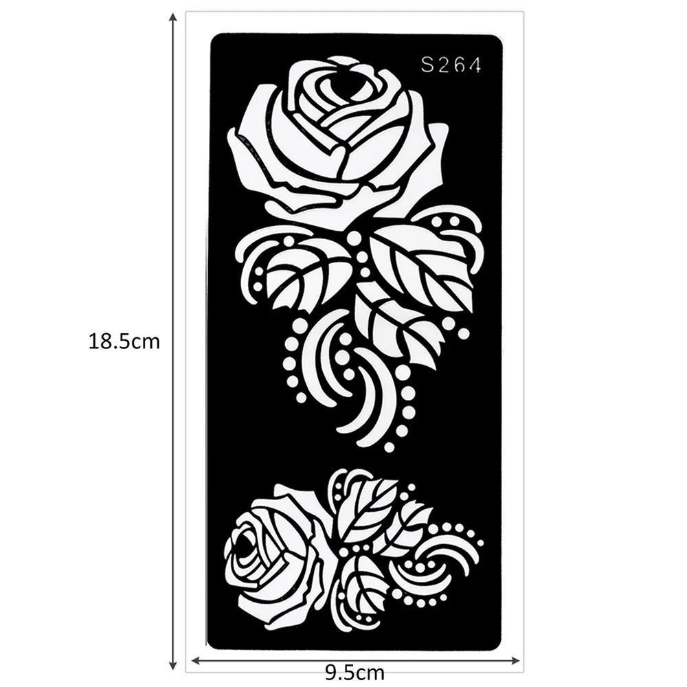 Glaryyears 8 шт./компл. трафарет для татуировки хной цветочный кружевной узор красоты