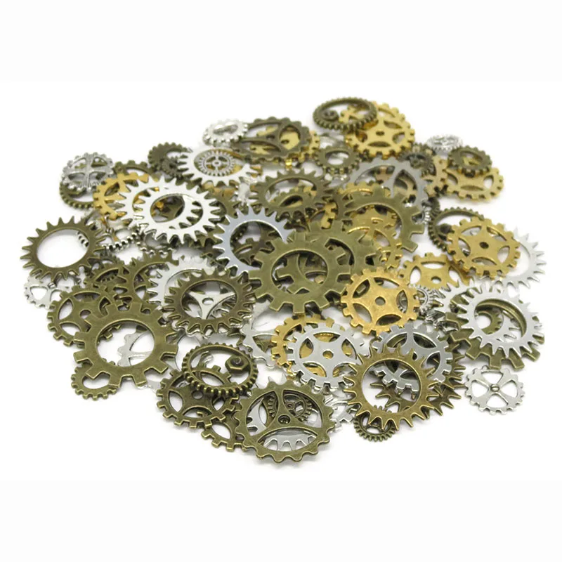 Оптовая продажа 200 шт. цвета: золотистый СЕРЕБРИСТЫЙ старинные бронзовые микс