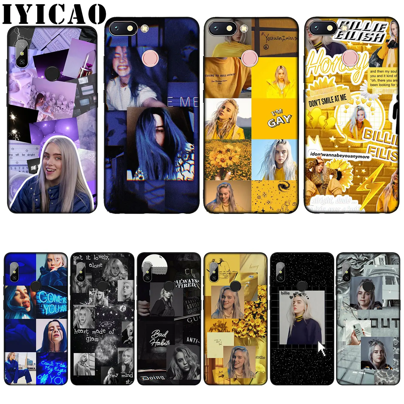 IYICAO Billie Eilish Khalid прекрасный силиконовый мягкий чехол для Xiaomi Redmi 6A 5A Note 8 7 4 4X 5 Plus 6 Pro