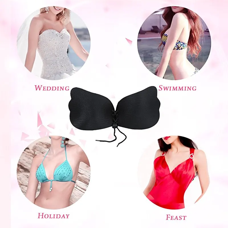 Nubra Силиконовые бюстгальтеры Магия Невидимый бюстгальтер без бретелек Push Up Fly