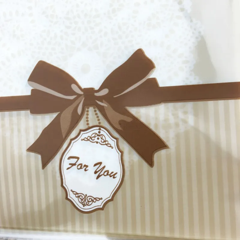 100 шт/партия 10*11 см OPP кофе/розовый самоклеющиеся для печенья и снеков выпечки