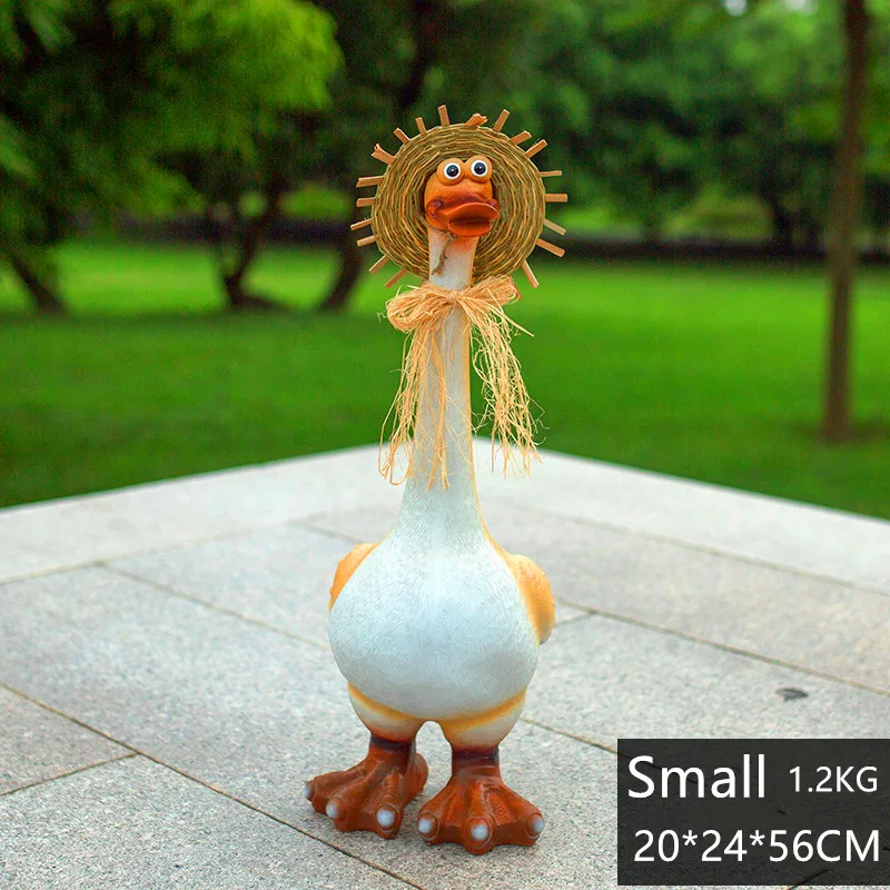 (2 шт./компл.) мультфильм утка сад пасторальные статуи имитация украшение для сада