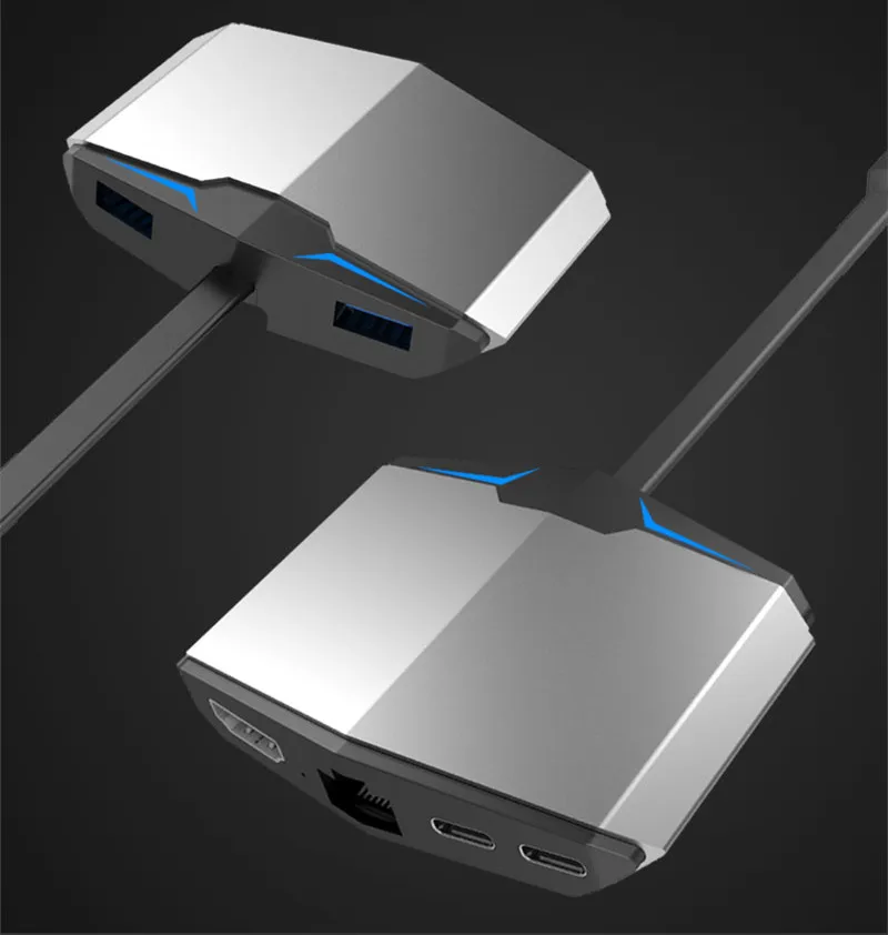AJIUYU USB-C HD mi to VGA для Xiao mi Book Air Pro 13,3 дюймов 12," mi ноутбук конвертер USB C концентратор RJ45 кардридер PD многопортовый