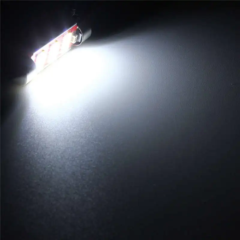 10Pcs Festoon LED Bulbs 4014 12SMD 36MM License Plate Light Canbus Error Free 3W 12V 260LM Reading White Car Interior Lamp | Автомобили и