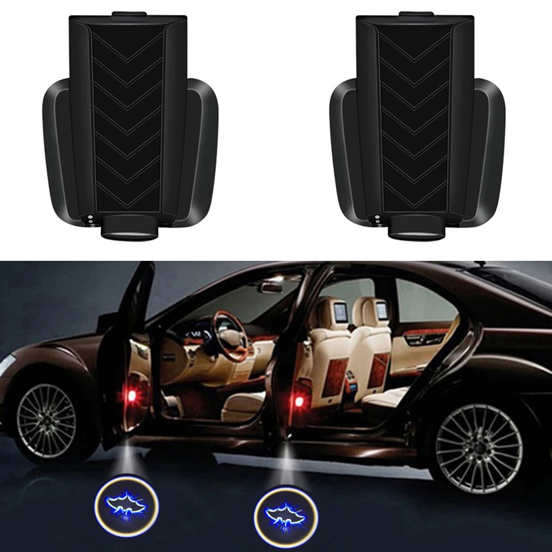 1 шт. беспроводной светодиодный лазерный проектор для двери автомобиля с